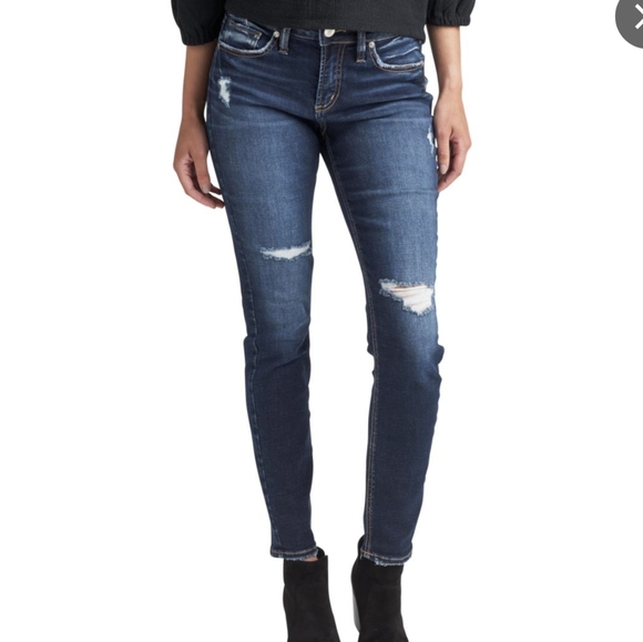 Silver Jeans Denim - Silver jeans co Suki Mid Rise Skinny Jeans size 27